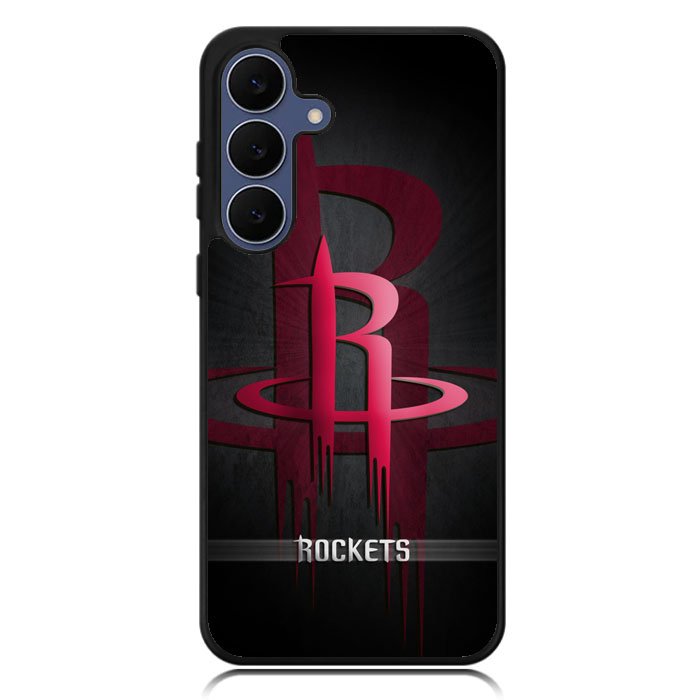 Black Houston Rockets X9065 Samsung Galaxy S25 FE Case