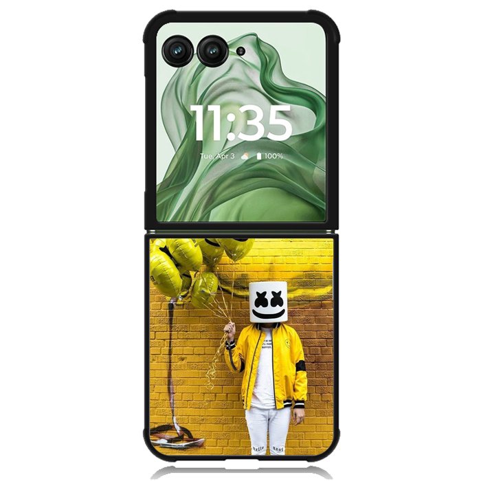 Marshmello Happier X9068 Motorola Moto Razr+ Plus 2024/2025 Case, Motorola Razr 50 Ultra/50s Ultra Case