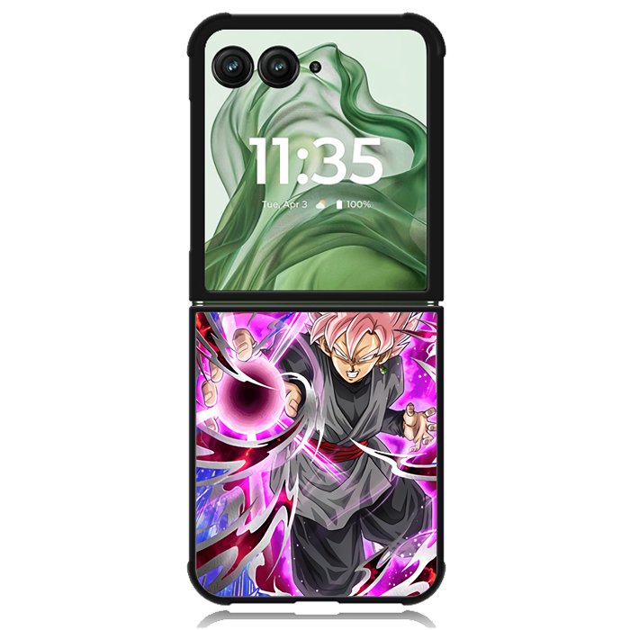 Rose Stained Super Saiyan Goku X9109 Motorola Moto Razr+ Plus 2024/2025 Case, Motorola Razr 50 Ultra/50s Ultra Case