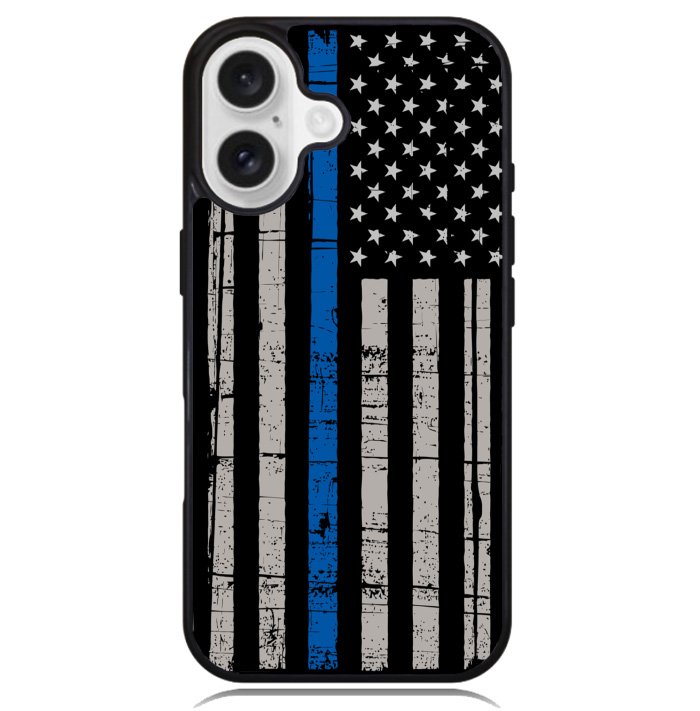 thin blue line flag Case iPhone 16 BC0916