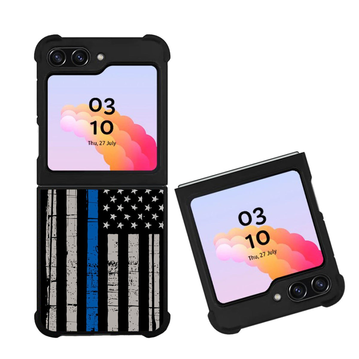 thin blue line flag Case Samsung Galaxy Z Flip 5 5G BC0916