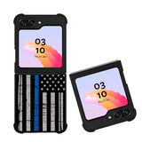 thin blue line flag Case Samsung Galaxy Z Flip 5 5G BC0916