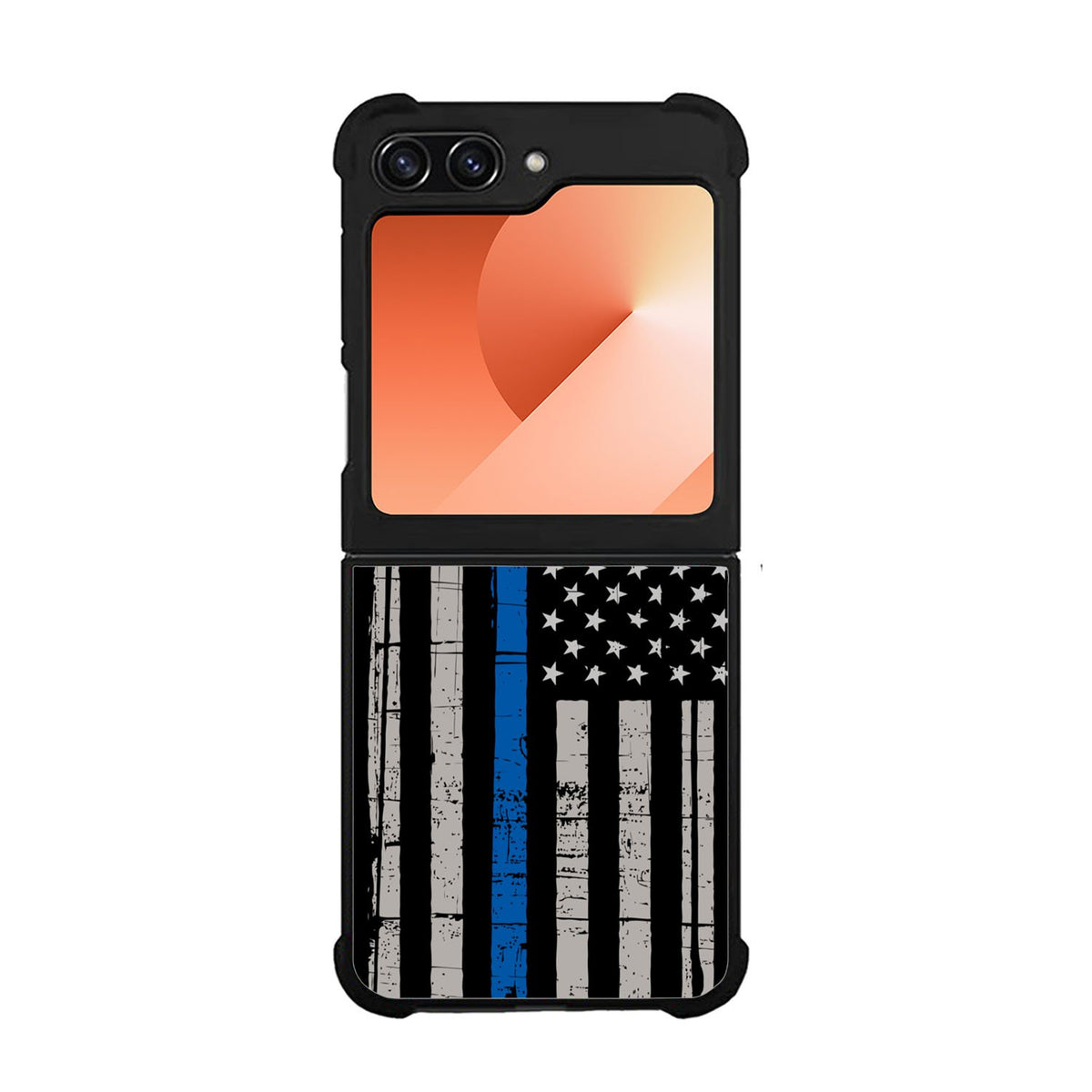 thin blue line flag Case Samsung Galaxy Z Flip 6 5G BC0916