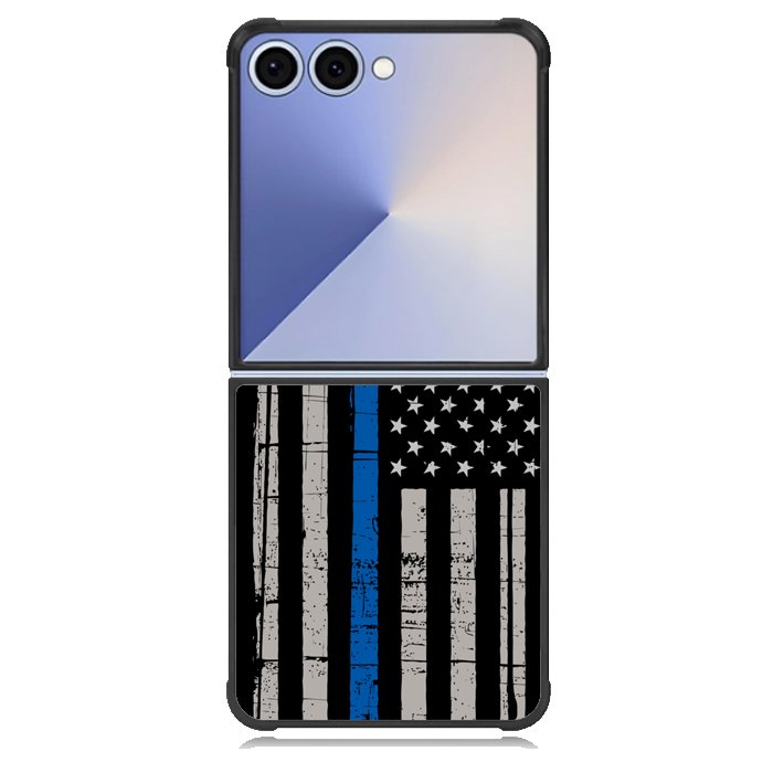 thin blue line flag X9119 Samsung Galaxy Z Flip 7 Case