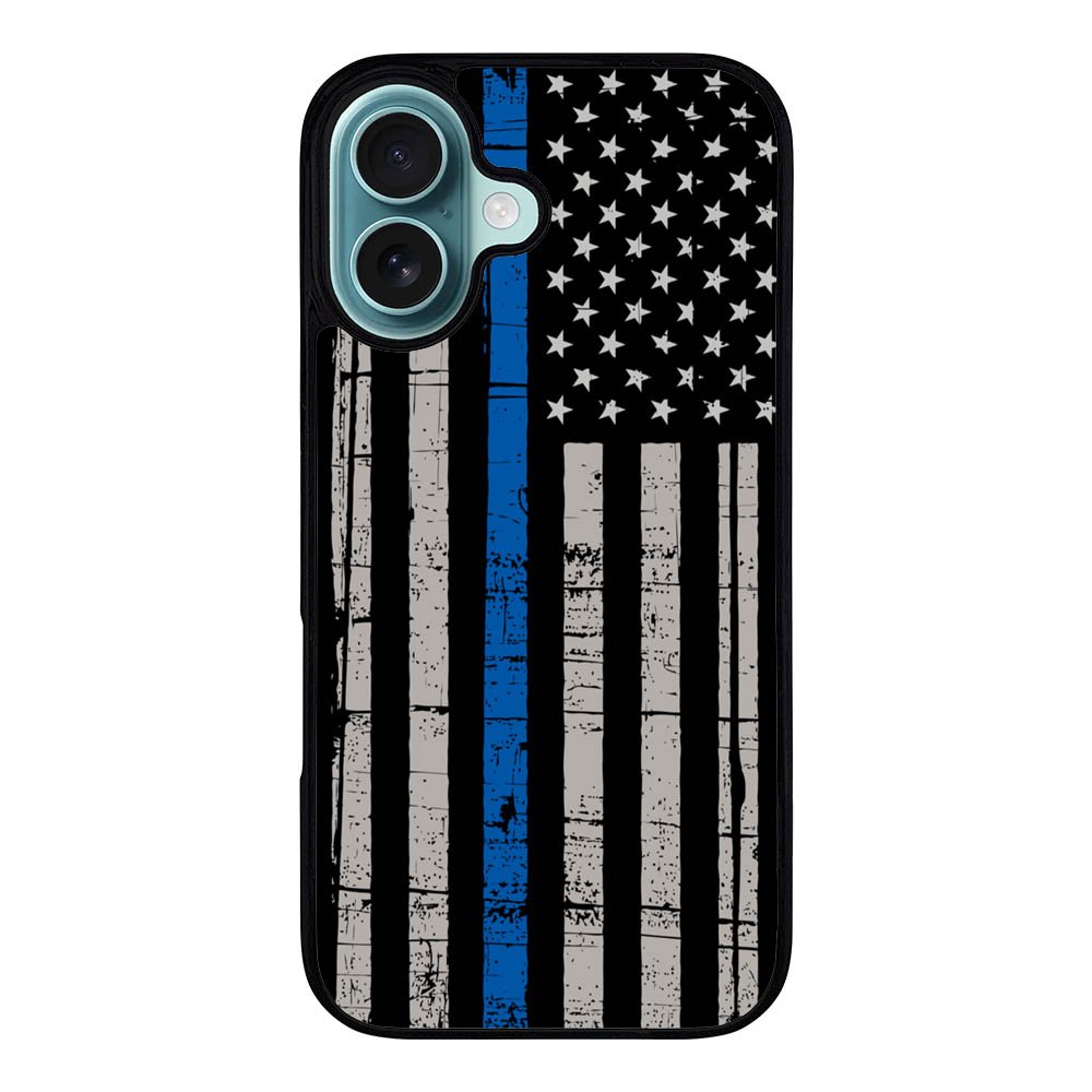 thin blue line flag Case iPhone 16 Plus BC0916