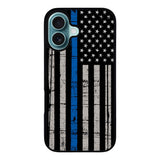 thin blue line flag Case iPhone 16 Plus BC0916