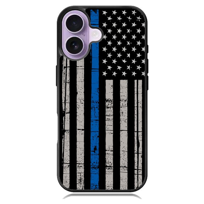 thin blue line flag X9119 iPhone 17 Case