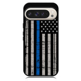 thin blue line flag X9119 Google Pixel 9 | Google Pixel 9 Pro Case