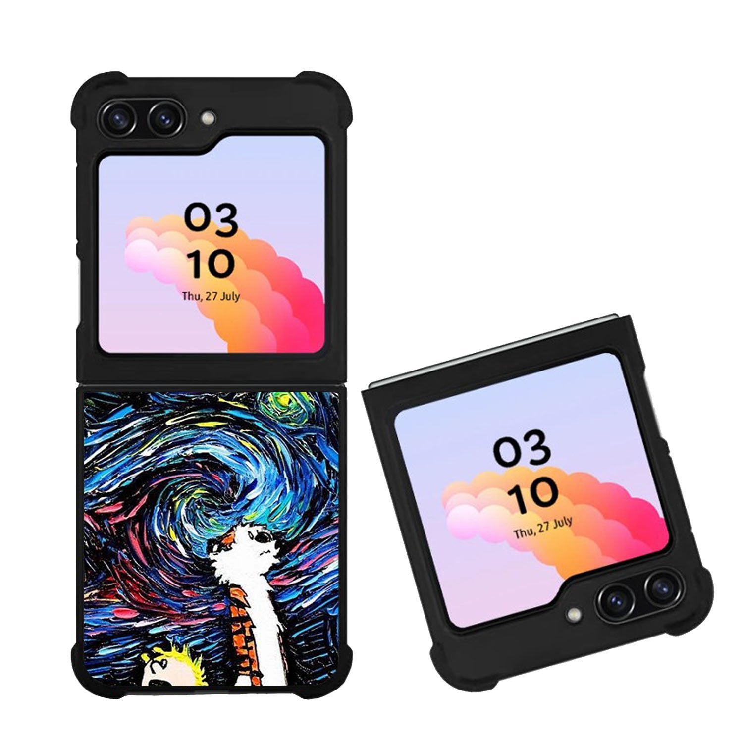Calvin and Hobbes Art Starry Night Case Samsung Galaxy Z Flip 5 5G BC0904