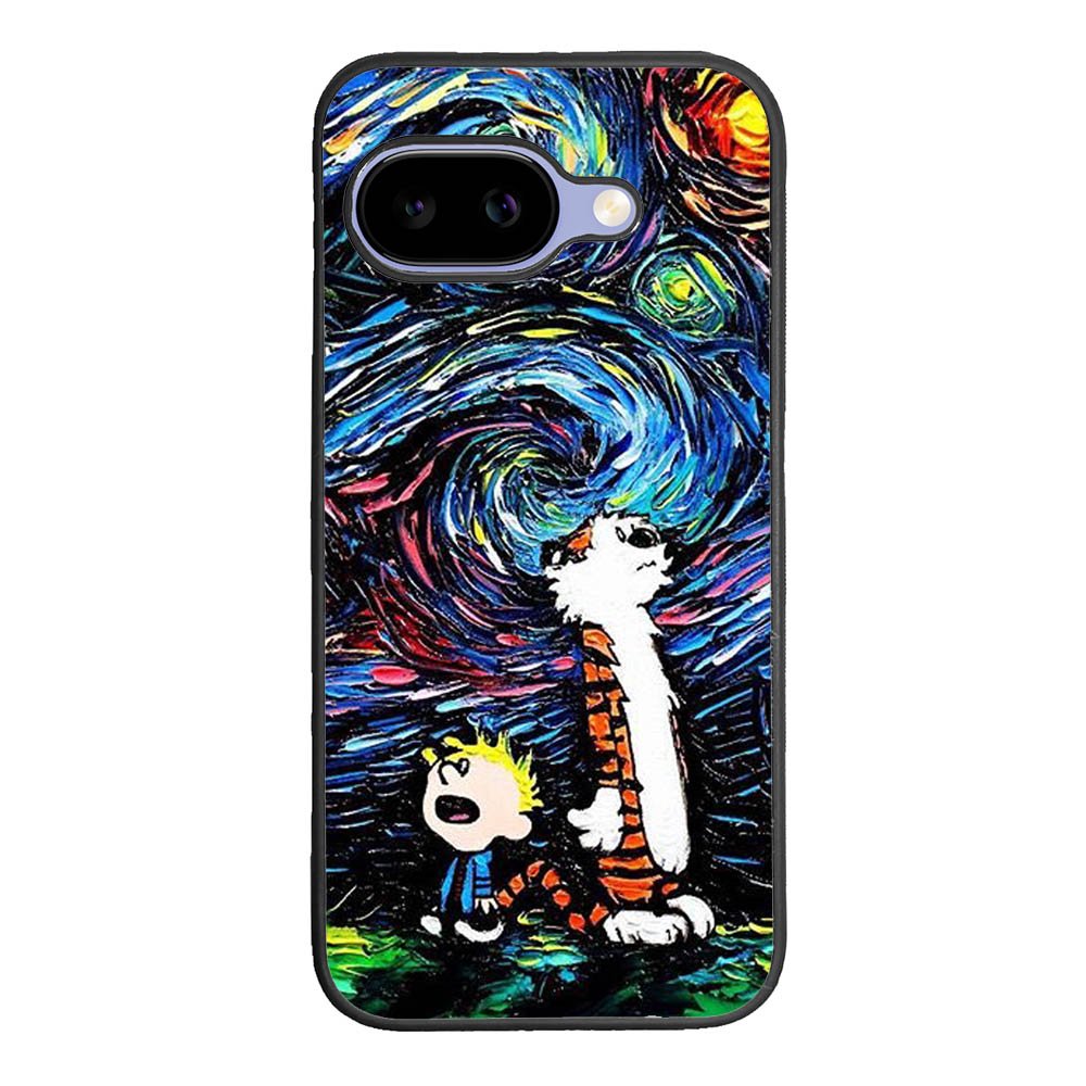 Calvin and Hobbes Art Starry Night X9177 Google Pixel 10A Case
