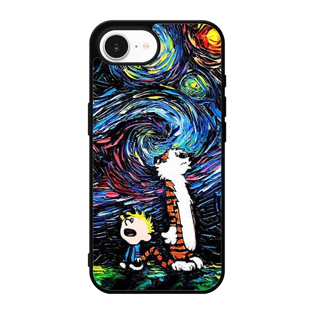 Calvin and Hobbes Art Starry Night X9177 iPhone 17e Case