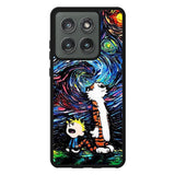 Calvin and Hobbes Art Starry Night X9177 Motorola Moto Edge 2025 Case