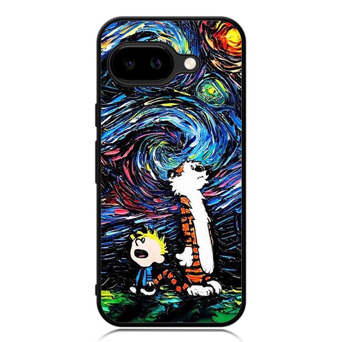 Calvin and Hobbes Art Starry Night X9177 Google Pixel 9A Case