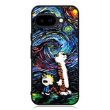 Calvin and Hobbes Art Starry Night X9177 Google Pixel 9A Case