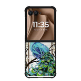 peacock stained glass X9167 Motorola Moto RAZR Plus 2025 Case