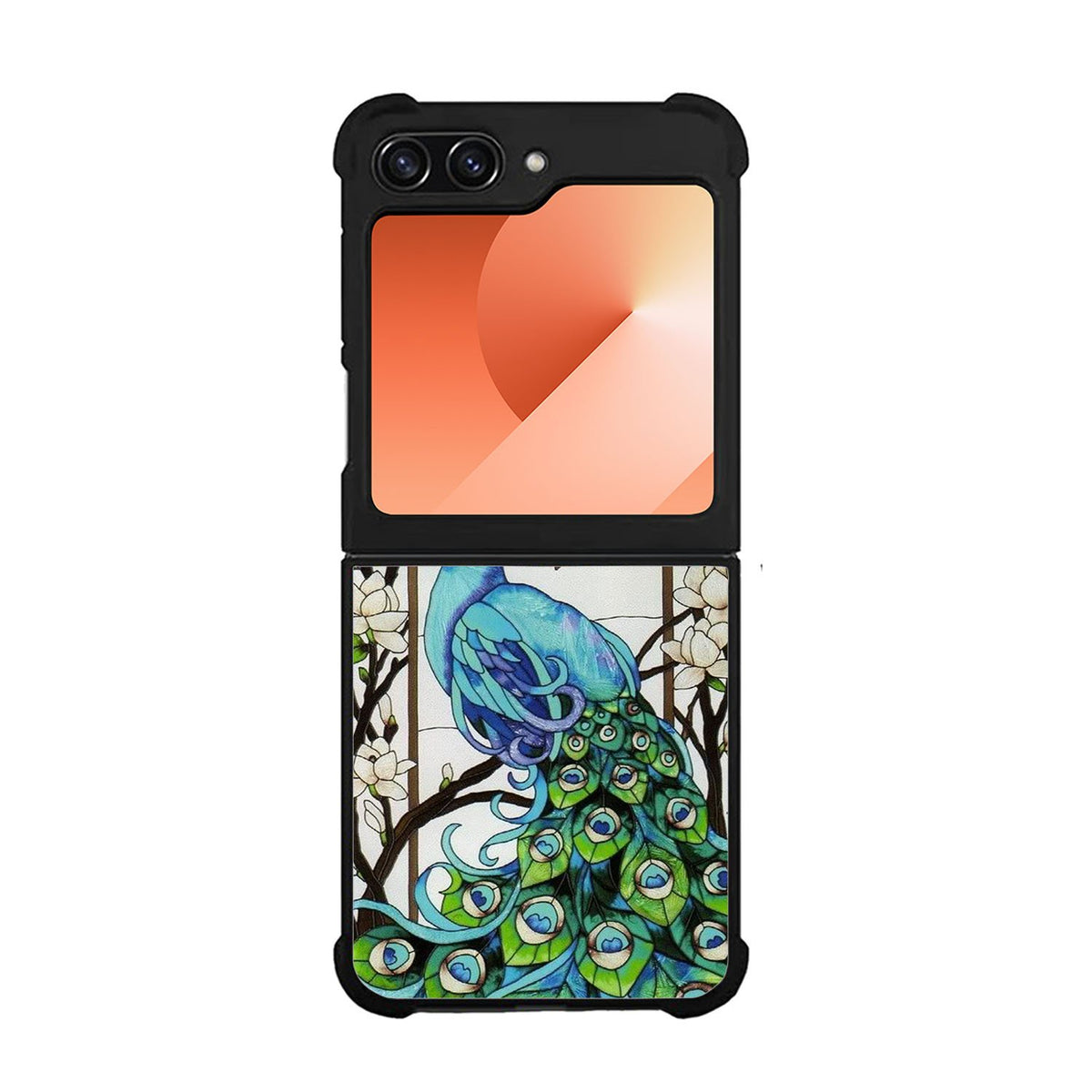 peacock stained glass Case Samsung Galaxy Z Flip 6 5G BC0913