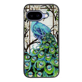 peacock stained glass X9167 Google Pixel 10A Case
