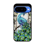 peacock stained glass X9167 Google Pixel 10 Case