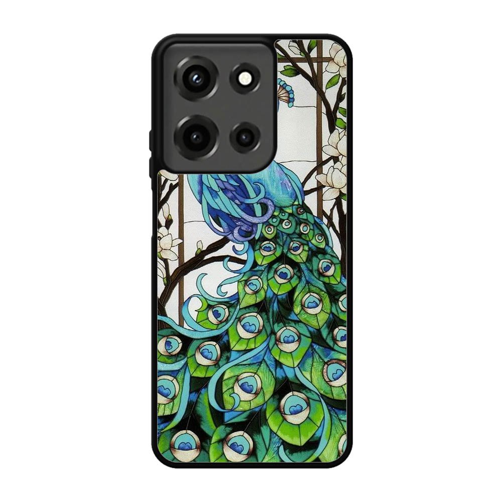 peacock stained glass Motorola Moto G 5G 2025 Case BC0913