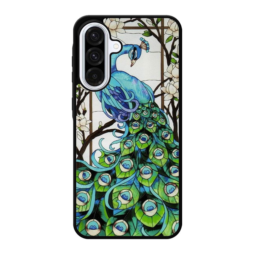 peacock stained glass Samsung Galaxy A56 Case BC0913