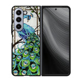 peacock stained glass Case Samsung Galaxy z Fold 5 5G BC0913