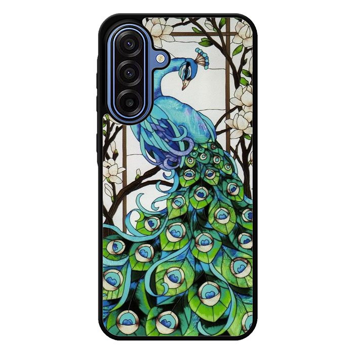 peacock stained glass Samsung Galaxy A17 5G Case BC0913