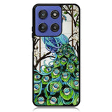 peacock stained glass X9167 Motorola Moto G Stylus 5G 2025 Case