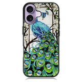 peacock stained glass X9167 iPhone 17 Case