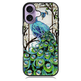 peacock stained glass iPhone 17 Case BC0913