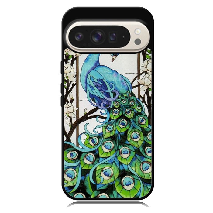 peacock stained glass Google Pixel 10 Pro XL Case BC0913