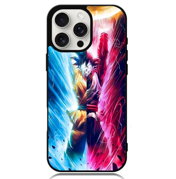 Spirit Bomb Split Goku Case iPhone 16 Pro Max BC0923