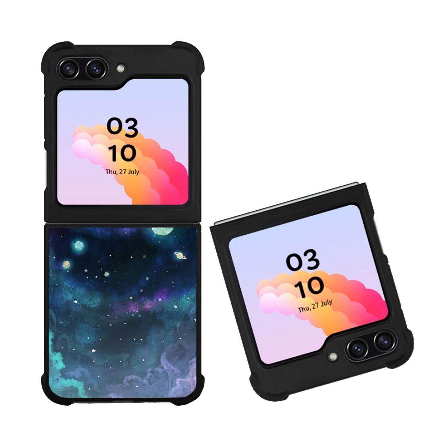 Voltron in Space Nebula Case Samsung Galaxy Z Flip 5 5G BC0924