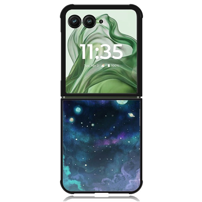 Voltron in Space Nebula X9231 Motorola Moto Razr+ Plus 2024/2025 Case, Motorola Razr 50 Ultra/50s Ultra Case