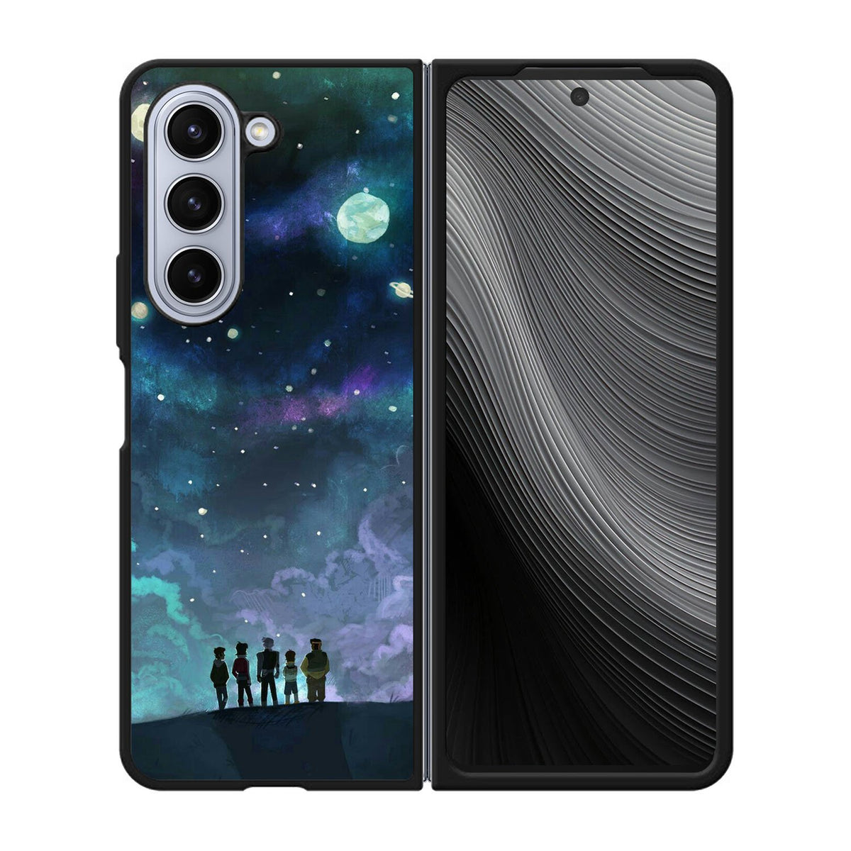 Voltron in Space Nebula Case Samsung Galaxy z Fold 5 5G BC0924