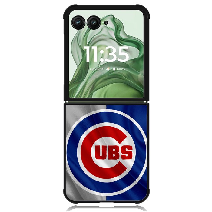 Chicago Cubs Logo X9268 Motorola Moto Razr+ Plus 2024/2025 Case, Motorola Razr 50 Ultra/50s Ultra Case