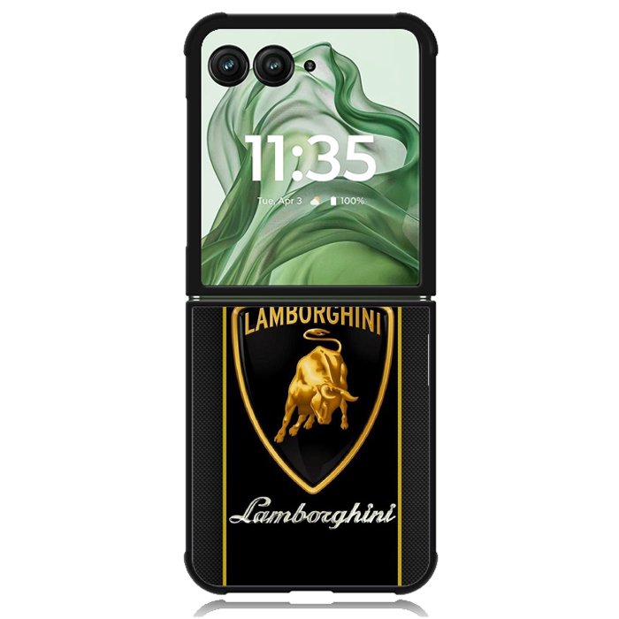 Lamborghini Logo X9270 Motorola Moto Razr+ Plus 2024/2025 Case, Motorola Razr 50 Ultra/50s Ultra Case