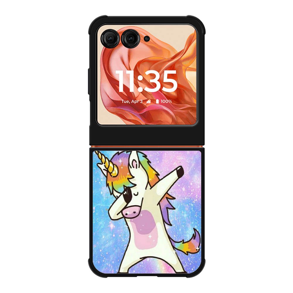Dabbing Unicorn Rainbow Motorola Moto Razr 2025/2024 , Moto Razr 60/50 Case BC0939