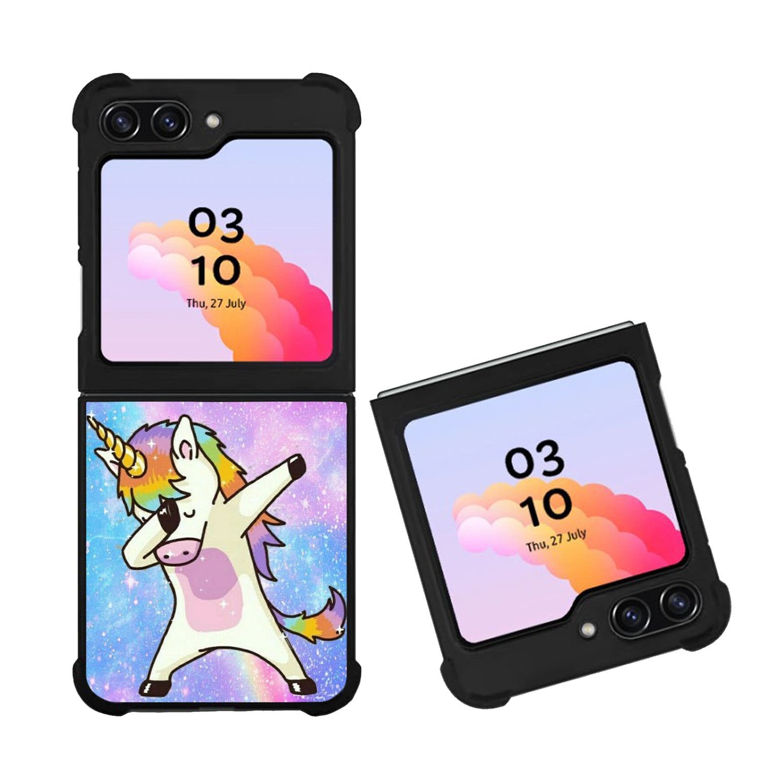 Dabbing Unicorn Rainbow Case Samsung Galaxy Z Flip 5 5G BC0939