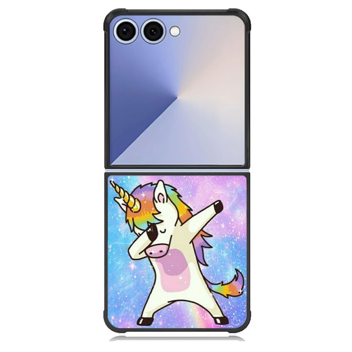 Dabbing Unicorn Rainbow Samsung Galaxy Z Flip 7 Case BC0939
