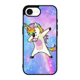 Dabbing Unicorn Rainbow X9358 iPhone 17e Case