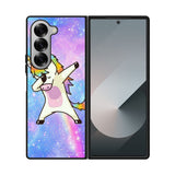 Dabbing Unicorn Rainbow Case Samsung Galaxy Z Fold 6 5G BC0939