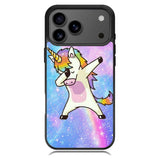 Dabbing Unicorn Rainbow iPhone 17 Pro Max Case BC0939