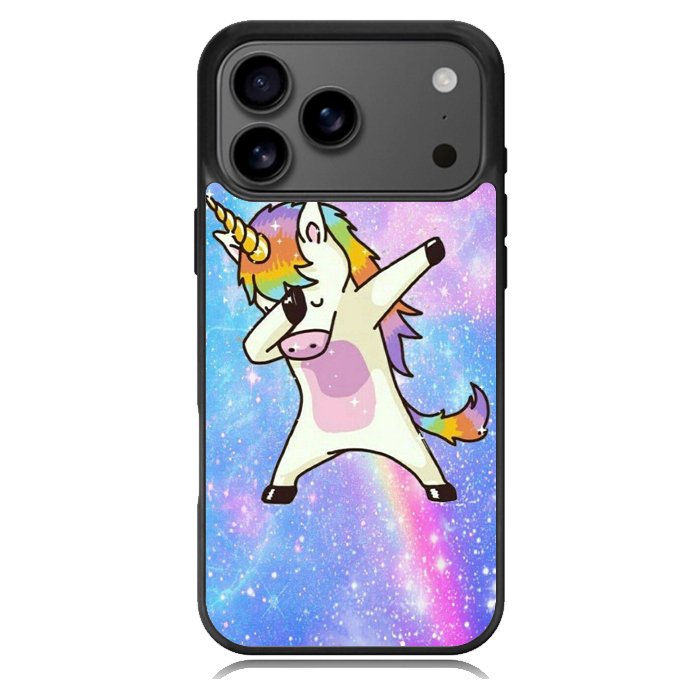 Dabbing Unicorn Rainbow X9358 iPhone 17 Pro Max Case