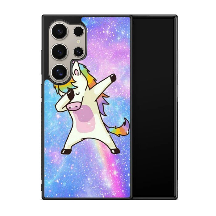Dabbing Unicorn Rainbow X9358 Samsung Galaxy S25 Ultra 5G Case