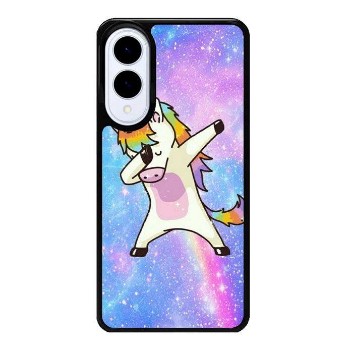 Dabbing Unicorn Rainbow X9358 Samsung Galaxy S25 Edge Case