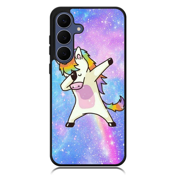 Dabbing Unicorn Rainbow X9358 Samsung Galaxy S25 FE Case