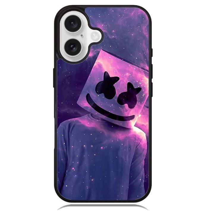 Marshmello Galaxy Purple X9342 iPhone 16 Plus Case