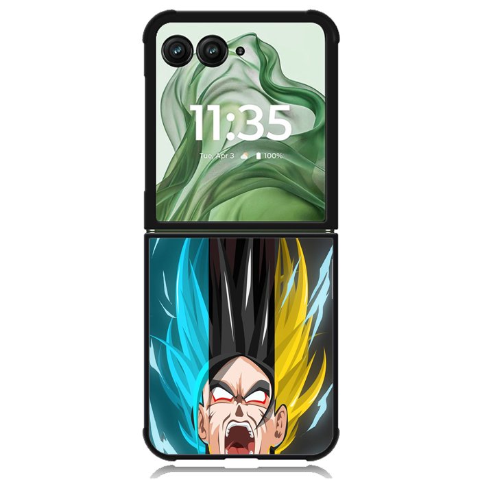 Vegeta Super Saiyan X9339 Motorola Moto Razr+ Plus 2024/2025 Case, Motorola Razr 50 Ultra/50s Ultra Case