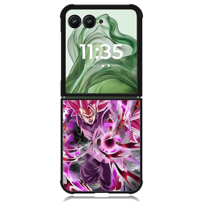 Goku Super Saiyan Rose X9338 Motorola Moto Razr+ Plus 2024/2025 Case, Motorola Razr 50 Ultra/50s Ultra Case