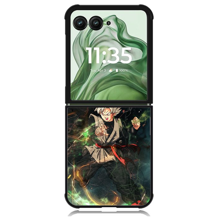 thunder Goku Black X9332 Motorola Moto Razr+ Plus 2024/2025 Case, Motorola Razr 50 Ultra/50s Ultra Case